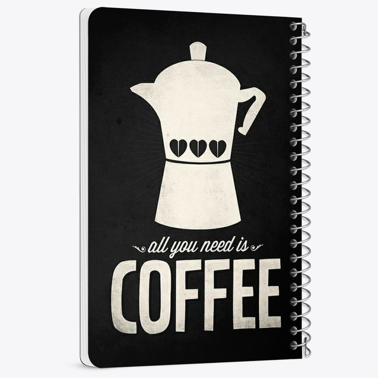 دفتر لیست خرید 50 برگ خندالو طرح قهوه Coffee کد 21992