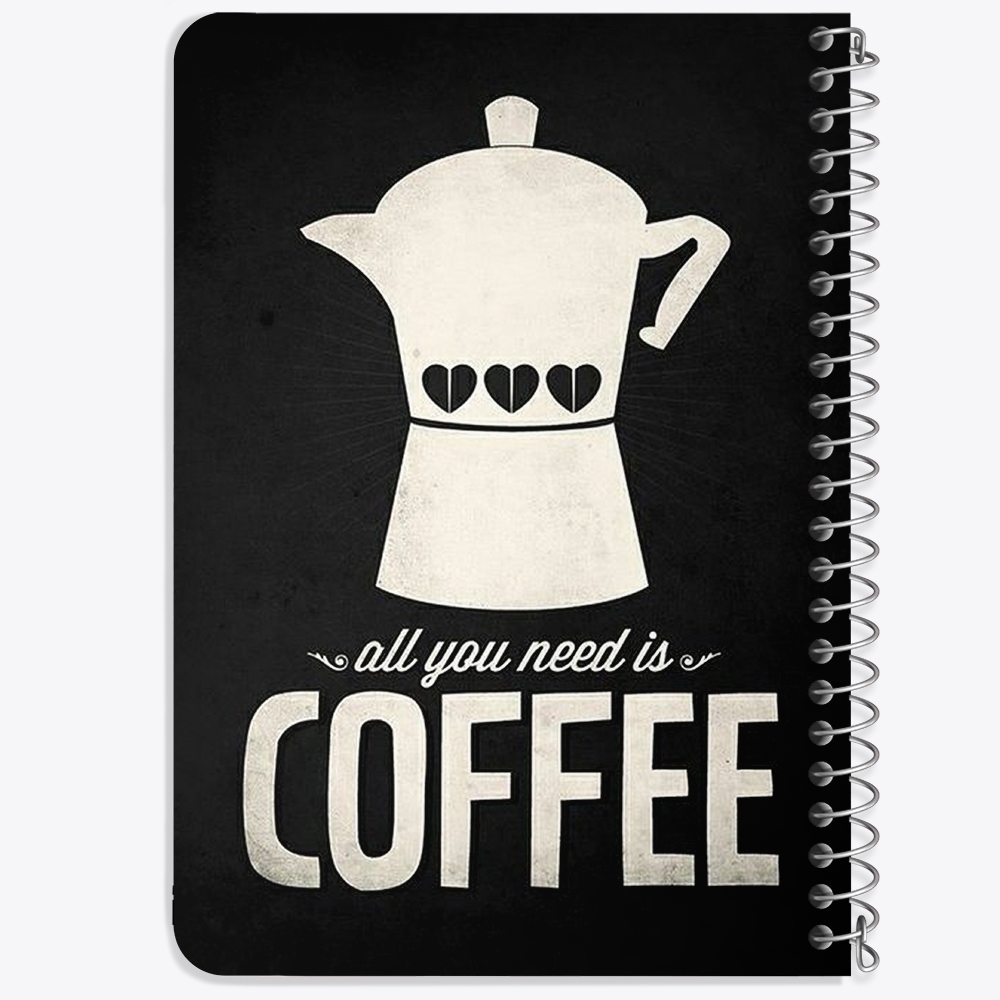 دفتر لیست خرید 50 برگ خندالو طرح قهوه Coffee کد 21992