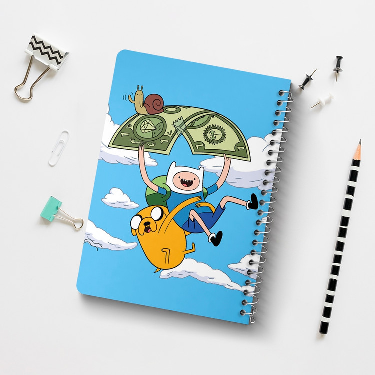 دفتر لیست خرید 50 برگ خندالو طرح جیک و فین وقت ماجراجویی Adventure Time کد 20857