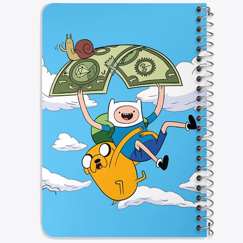 دفتر لیست خرید 50 برگ خندالو طرح جیک و فین وقت ماجراجویی Adventure Time کد 20857