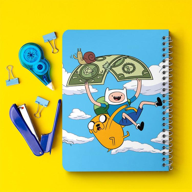 دفتر لیست خرید 50 برگ خندالو طرح جیک و فین وقت ماجراجویی Adventure Time کد 20857