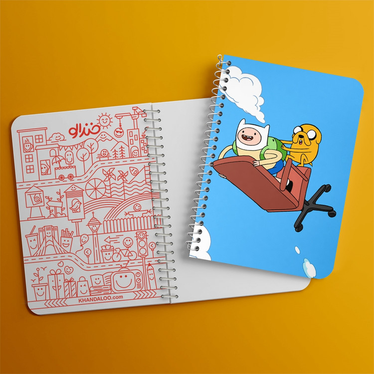 دفتر لیست خرید 50 برگ خندالو طرح جیک و فین وقت ماجراجویی Adventure Time کد 20832