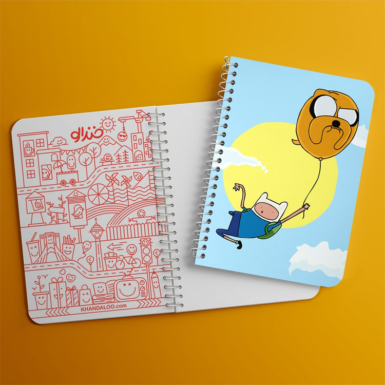 دفتر لیست خرید 50 برگ خندالو طرح جیک و فین وقت ماجراجویی Adventure Time کد 20822