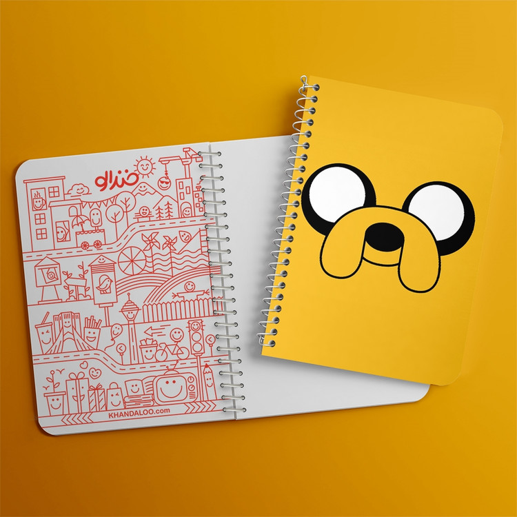 دفتر لیست خرید 50 برگ خندالو طرح جیک وقت ماجراجویی Adventure Time کد 20814