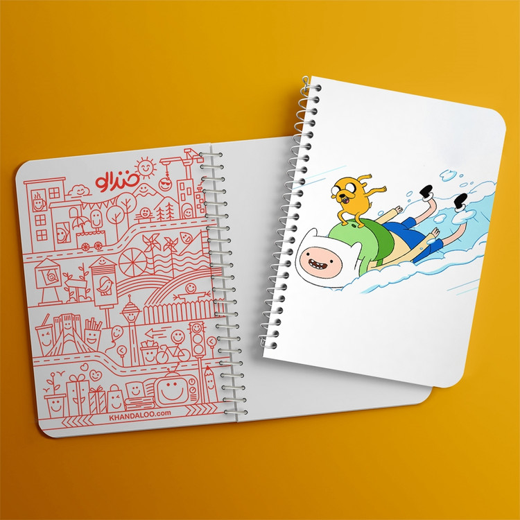 دفتر لیست خرید 50 برگ خندالو طرح جیک و فین وقت ماجراجویی Adventure Time کد 20812