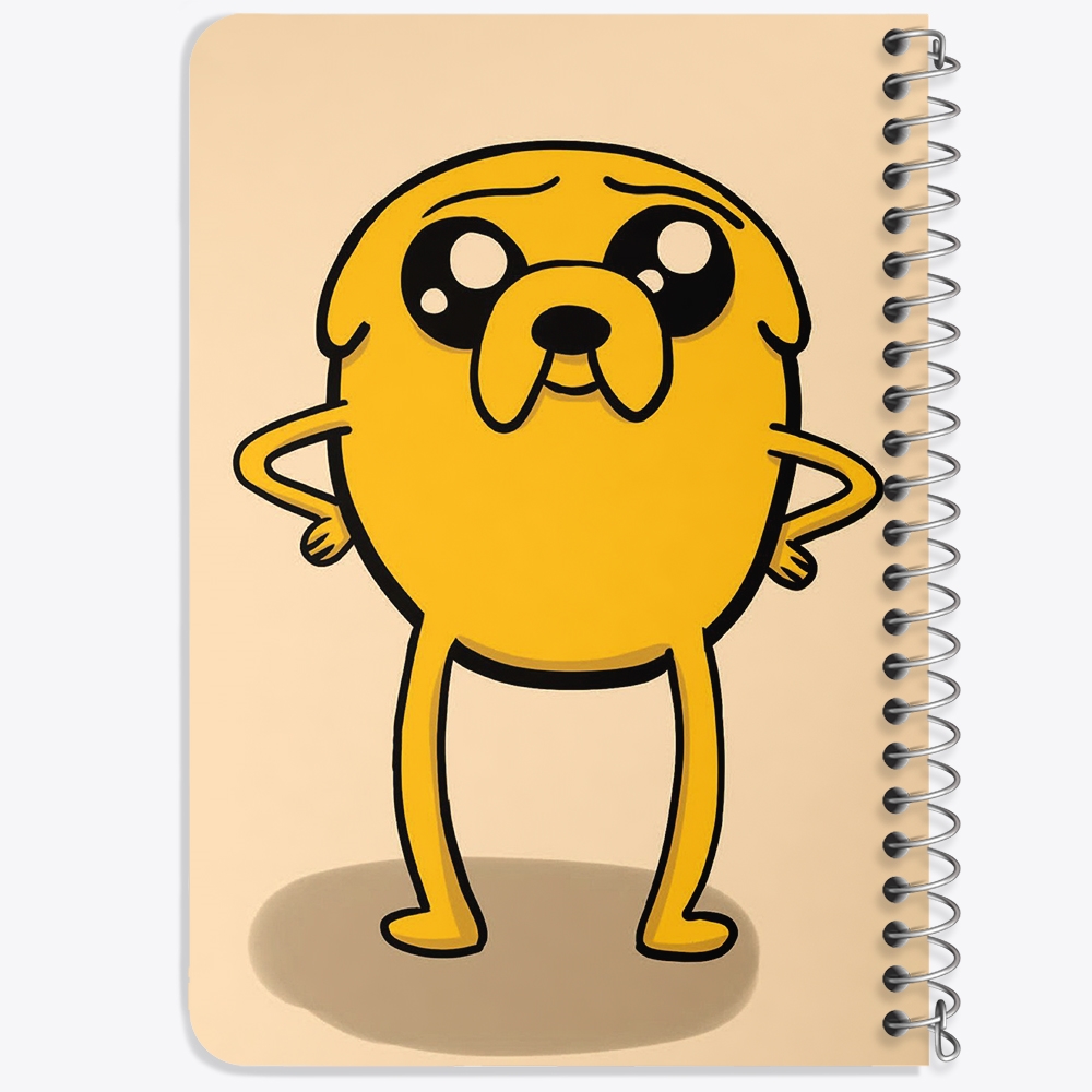 دفتر لیست خرید 50 برگ خندالو طرح جیک وقت ماجراجویی Adventure Time کد 20809
