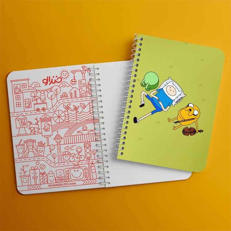 دفتر لیست خرید 50 برگ خندالو طرح جیک و فین وقت ماجراجویی Adventure Time کد 20805
