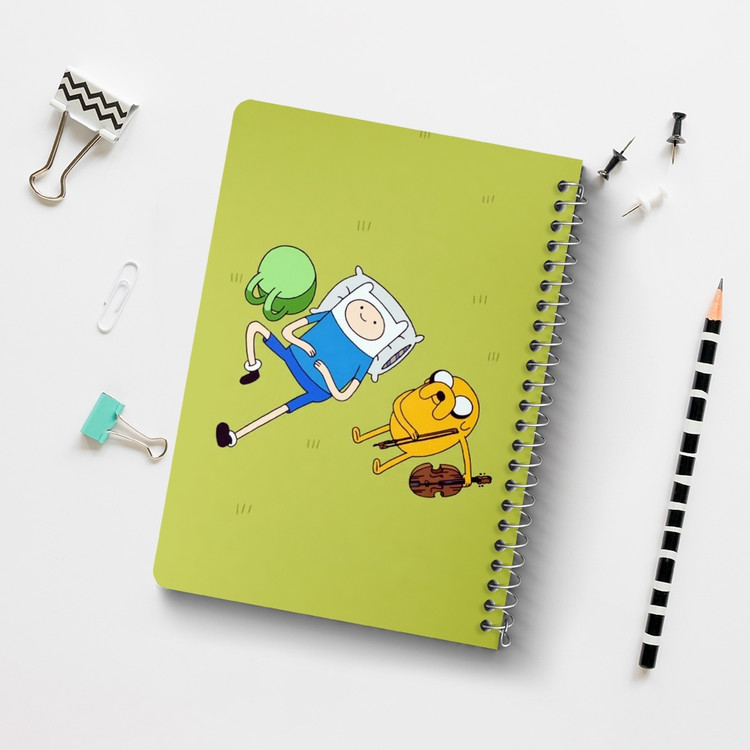 دفتر لیست خرید 50 برگ خندالو طرح جیک و فین وقت ماجراجویی Adventure Time کد 20805