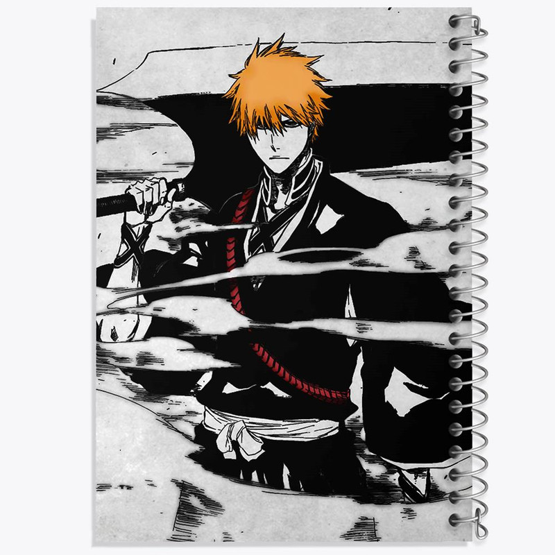 دفتر مشق 100 برگ خندالو طرح ایچیگو انیمه بلیچ Bleach کد 12029