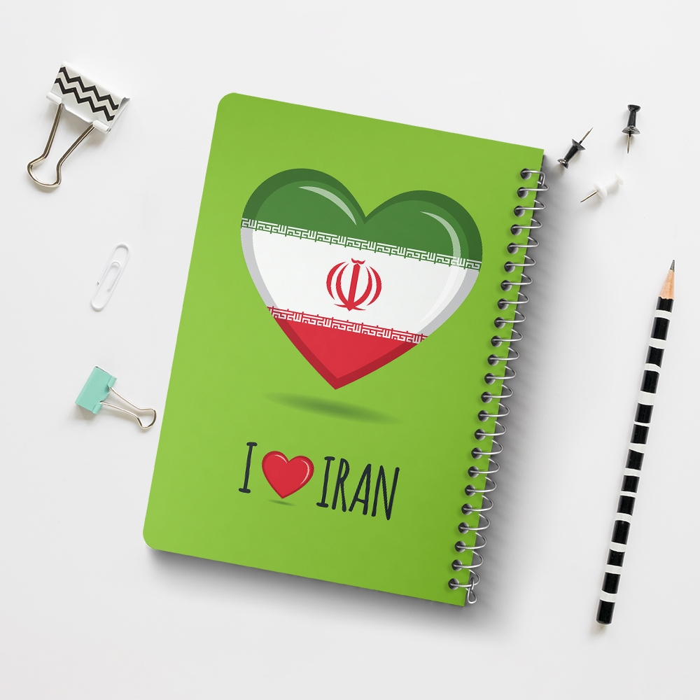 دفتر لیست خرید 50 برگ خندالو طرح پرچم ایران کد 20523