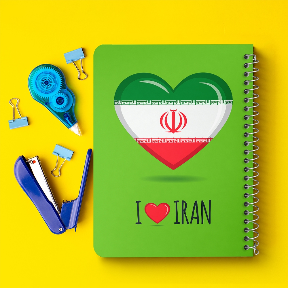 دفتر لیست خرید 50 برگ خندالو طرح پرچم ایران کد 20523