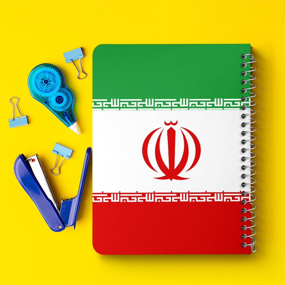 دفتر لیست خرید 50 برگ خندالو طرح پرچم ایران کد 20522