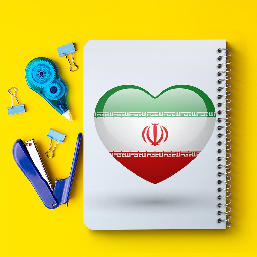 دفتر لیست خرید 50 برگ خندالو طرح پرچم ایران کد 20507