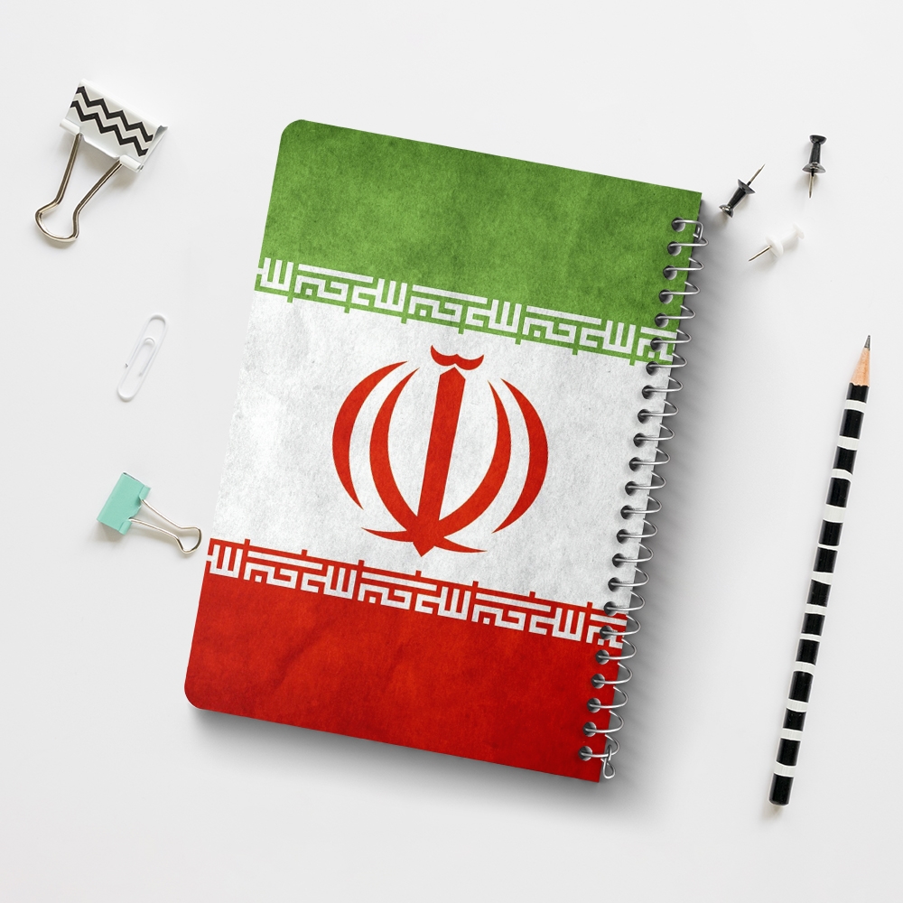 دفتر لیست خرید 50 برگ خندالو طرح پرچم ایران کد 20501