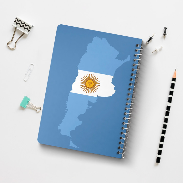 دفتر لیست خرید 50 برگ خندالو طرح پرچم آرژانتین کد 20460