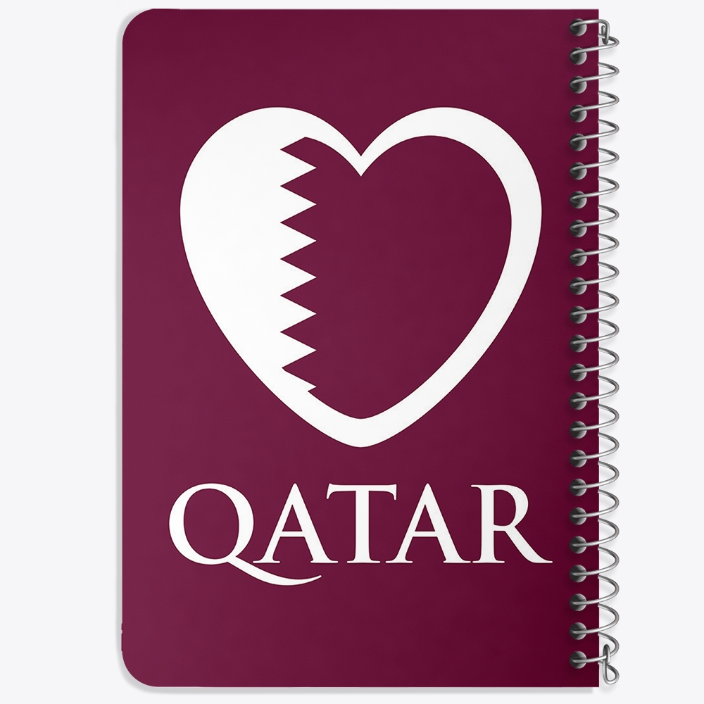 دفتر لیست خرید 50 برگ خندالو طرح پرچم قطر کد 20432