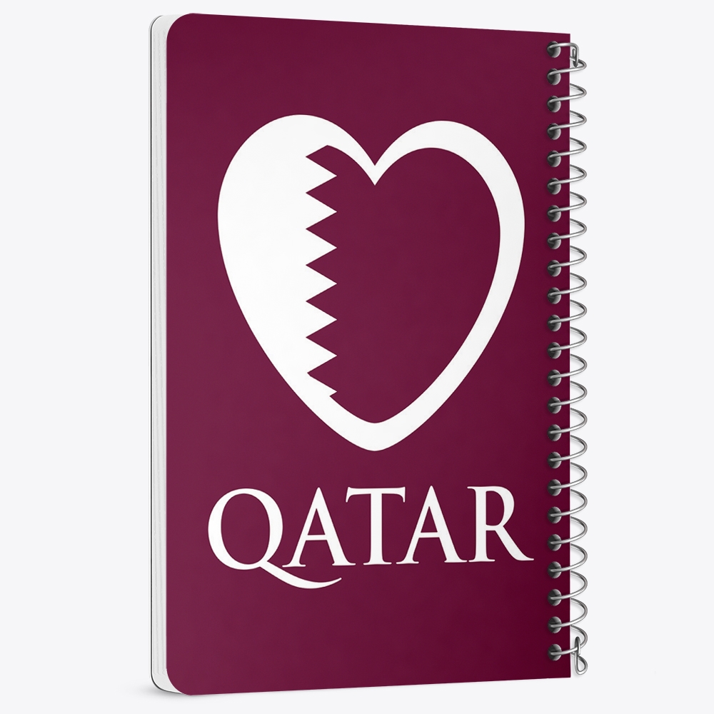 دفتر لیست خرید 50 برگ خندالو طرح پرچم قطر کد 20432