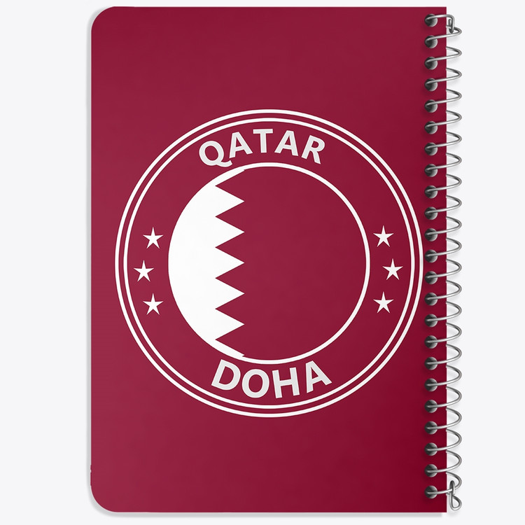دفتر لیست خرید 50 برگ خندالو طرح پرچم قطر کد 20431