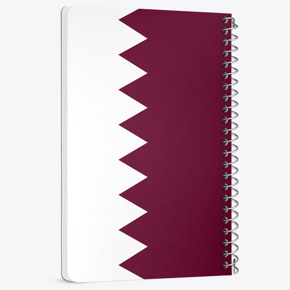 دفتر لیست خرید 50 برگ خندالو طرح پرچم قطر کد 20429