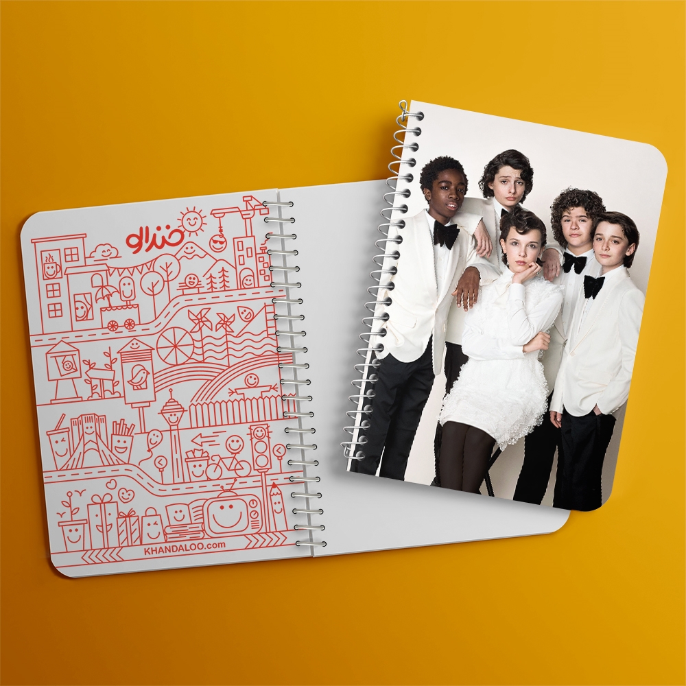 دفتر لیست خرید 50 برگ خندالو طرح سریال استرنجر تینگز Stranger Things کد 19338