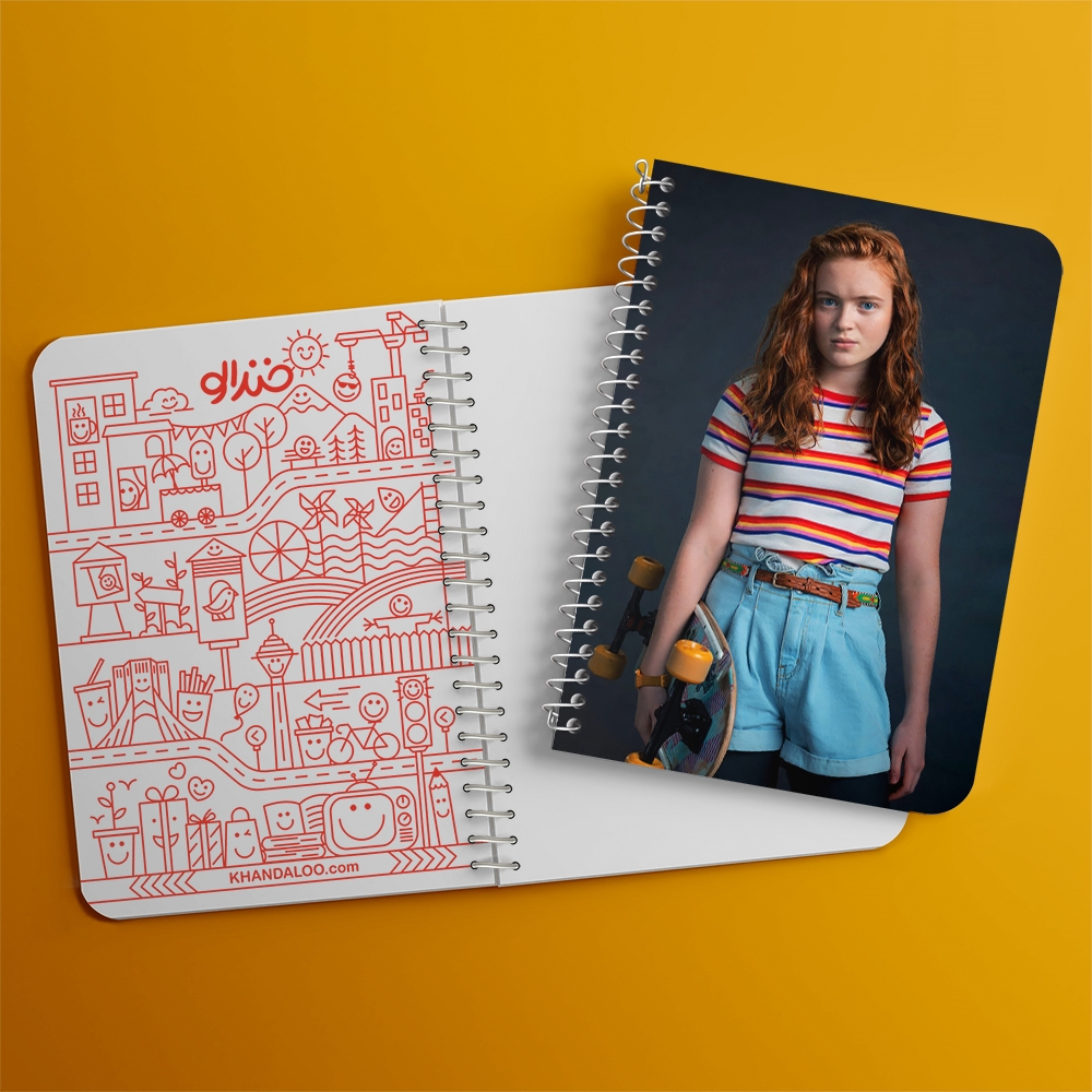 دفتر لیست خرید 50 برگ خندالو طرح مکس سریال استرنجر تینگز Stranger Things کد 19313