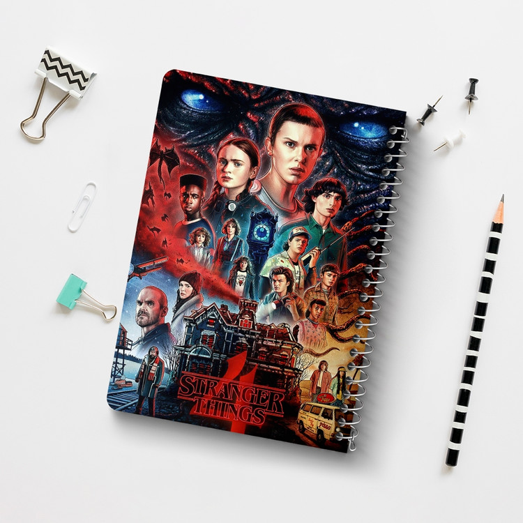دفتر لیست خرید 50 برگ خندالو طرح سریال استرنجر تینگز Stranger Things کد 19302