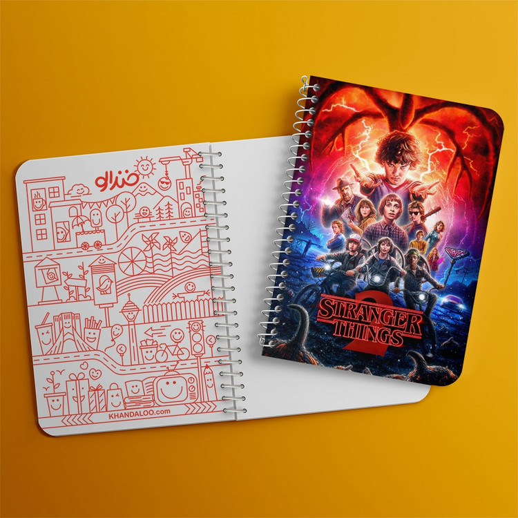 دفتر لیست خرید 50 برگ خندالو طرح سریال استرنجر تینگز Stranger Things کد 19301