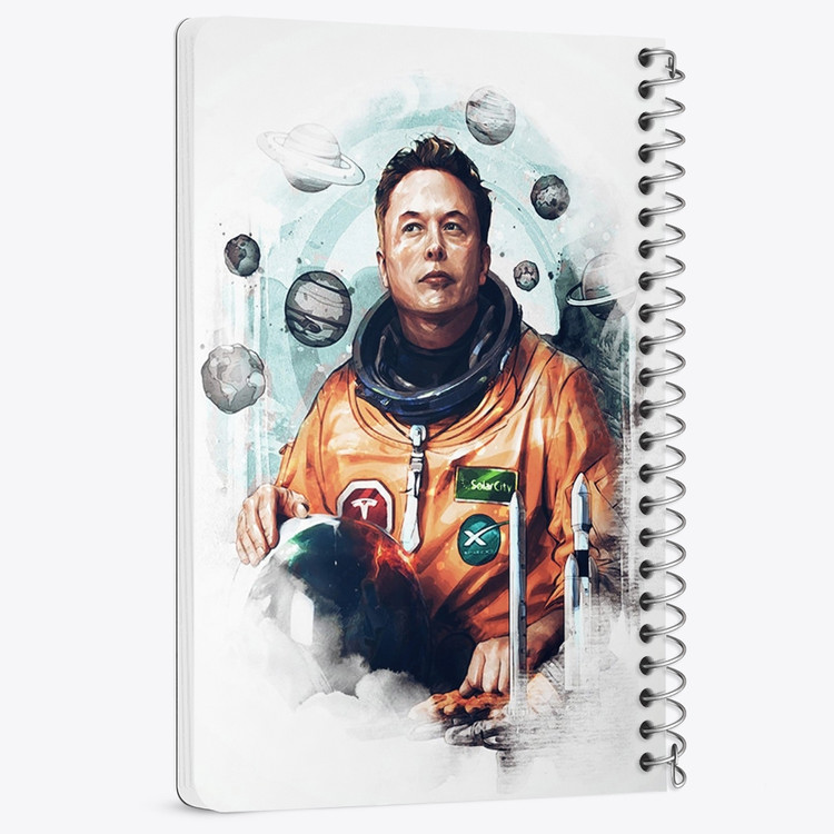 دفتر لیست خرید 50 برگ خندالو طرح ایلان ماسک Elon Musk کد 10916