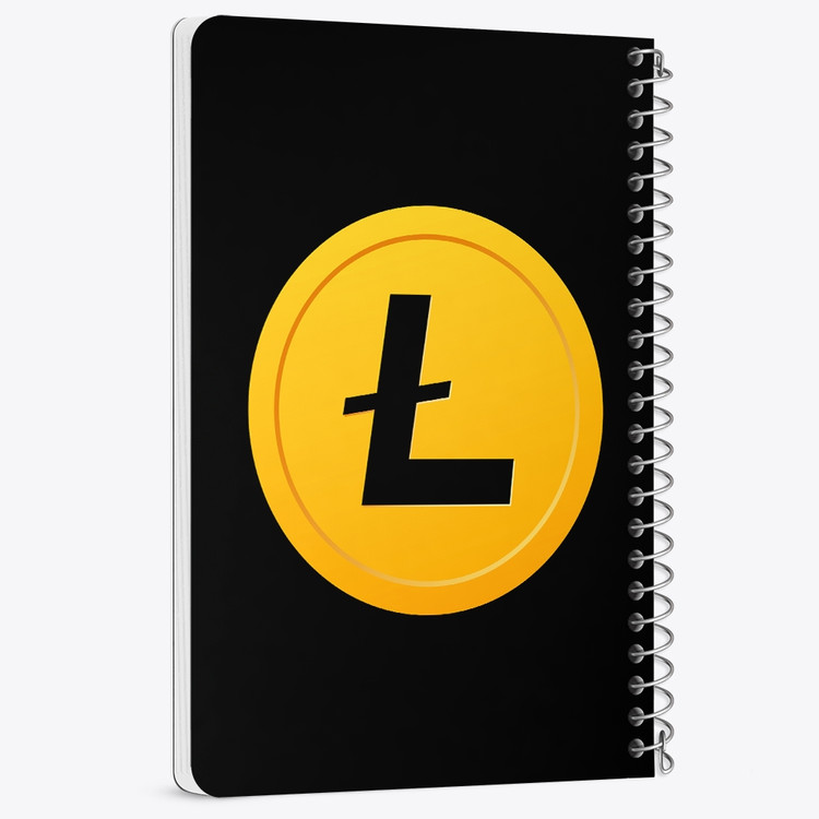 دفتر لیست خرید 50 برگ خندالو طرح ارز دیجیتال لایت کوین کد 10905
