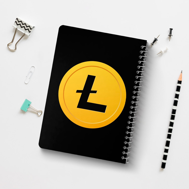 دفتر لیست خرید 50 برگ خندالو طرح ارز دیجیتال لایت کوین کد 10905
