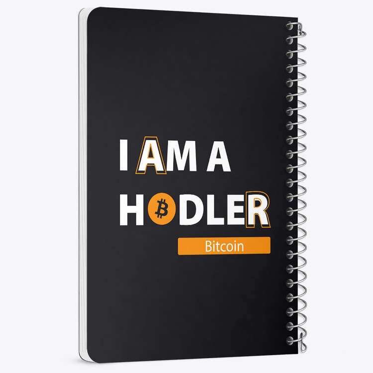 دفتر لیست خرید 50 برگ خندالو طرح I Am A Hodler Bitcoin کد 10891