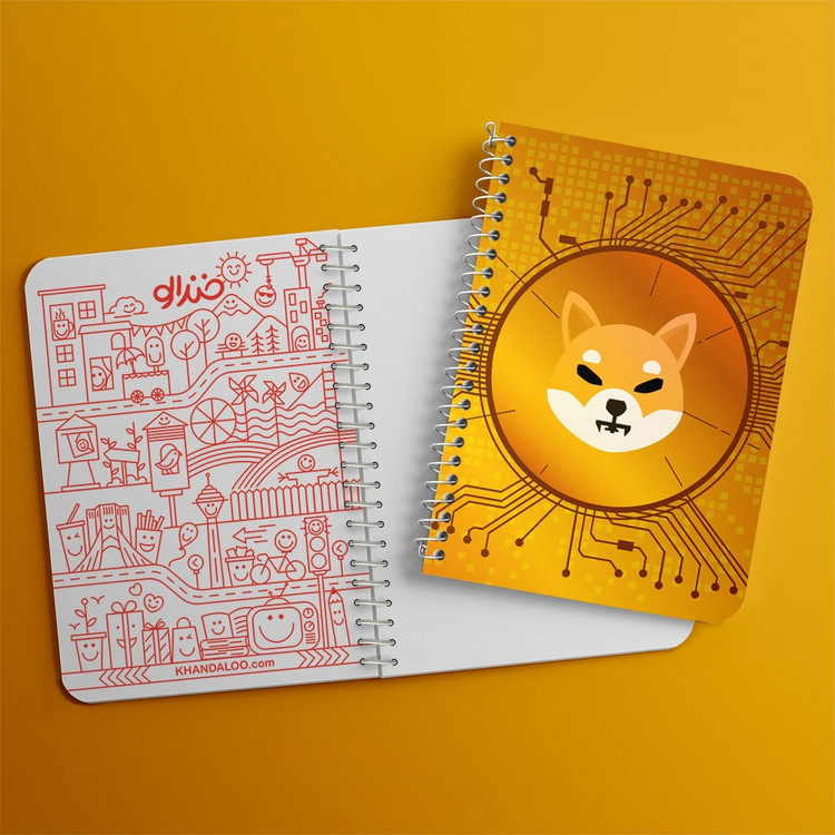 دفتر لیست خرید 50 برگ خندالو طرح ارز دیجیتال شیبا اینو Shiba Inu کد 10879