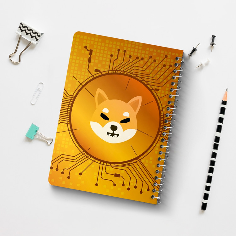 دفتر لیست خرید 50 برگ خندالو طرح ارز دیجیتال شیبا اینو Shiba Inu کد 10879