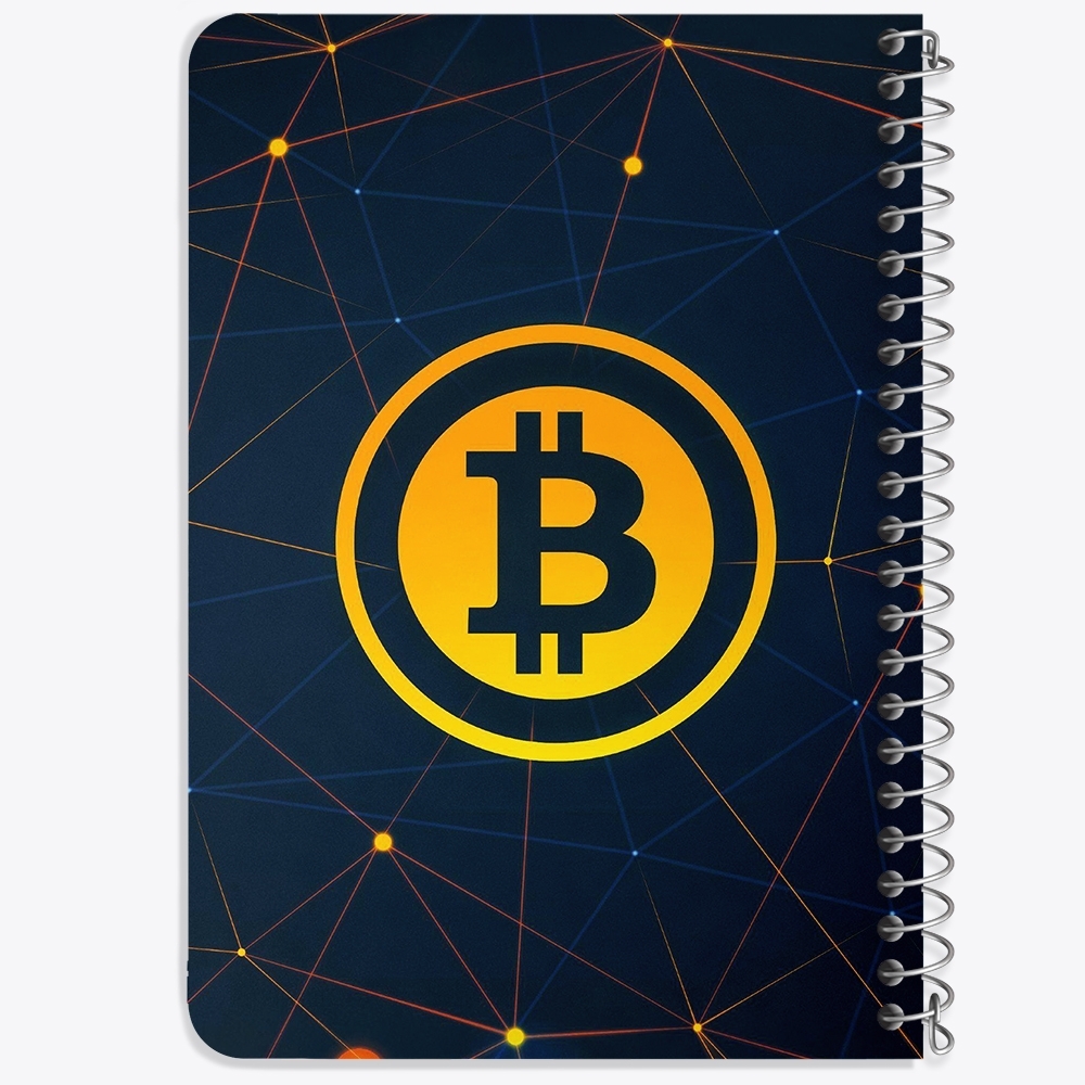 دفتر لیست خرید 50 برگ خندالو طرح ارز دیجیتال بیت کوین کد 10876