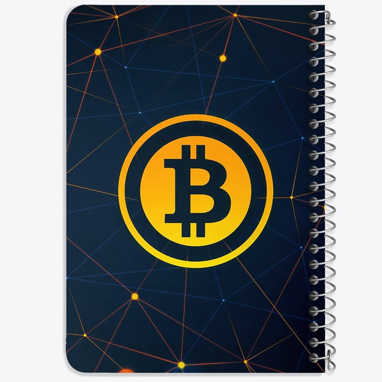 دفتر لیست خرید 50 برگ خندالو طرح ارز دیجیتال بیت کوین کد 10876