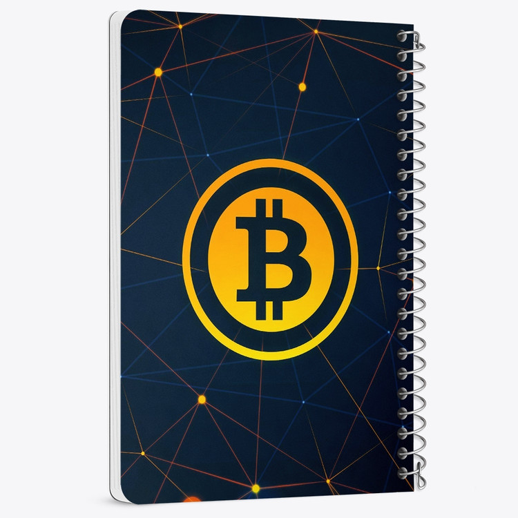 دفتر لیست خرید 50 برگ خندالو طرح ارز دیجیتال بیت کوین کد 10876