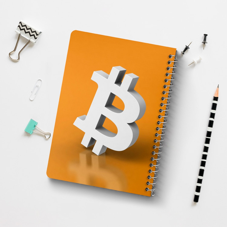 دفتر لیست خرید 50 برگ خندالو طرح ارز دیجیتال بیت کوین کد 10874