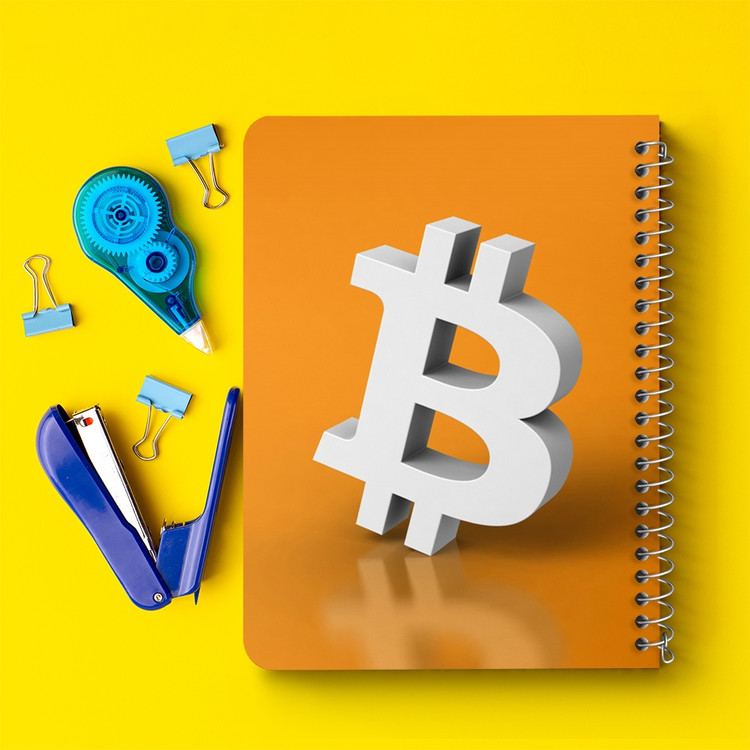 دفتر لیست خرید 50 برگ خندالو طرح ارز دیجیتال بیت کوین کد 10874