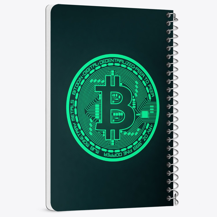 دفتر لیست خرید 50 برگ خندالو طرح ارز دیجیتال بیت کوین کد 10873