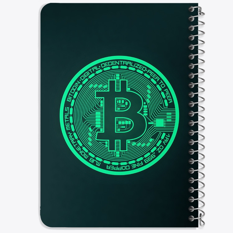 دفتر لیست خرید 50 برگ خندالو طرح ارز دیجیتال بیت کوین کد 10873