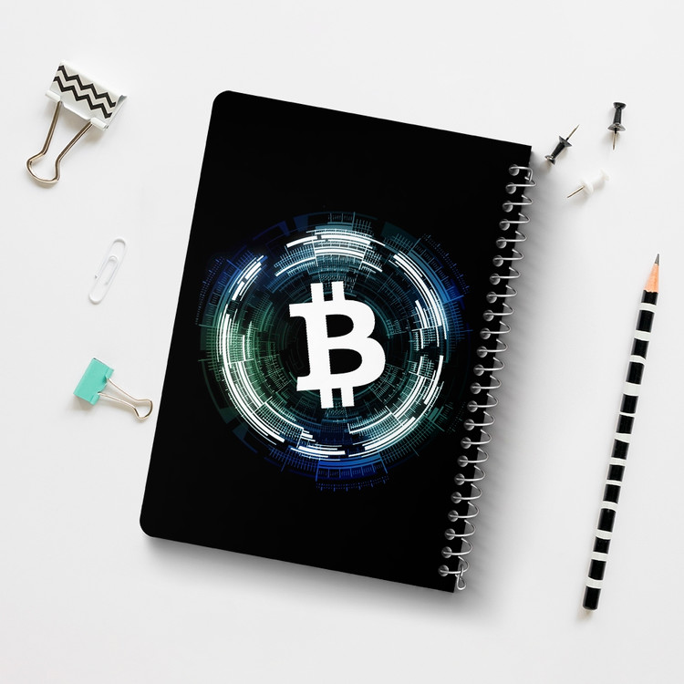 دفتر لیست خرید 50 برگ خندالو طرح ارز دیجیتال بیت کوین کد 10872
