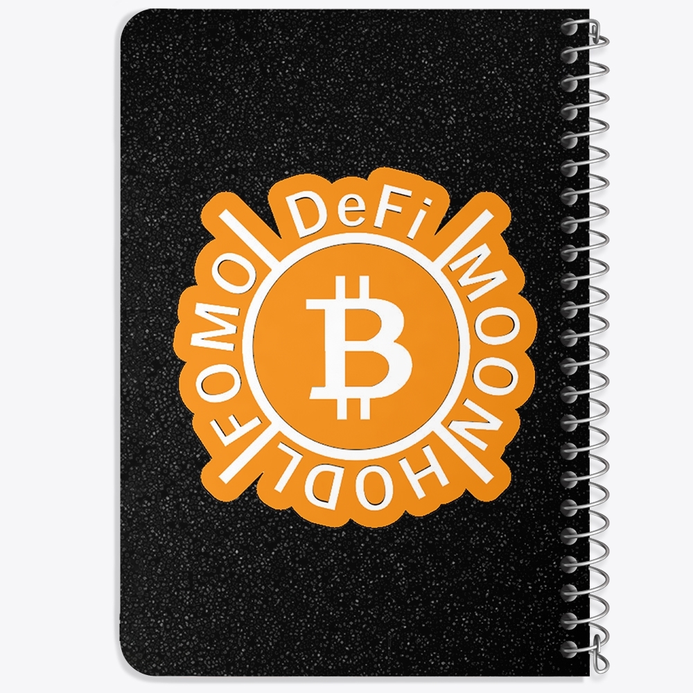 دفتر لیست خرید 50 برگ خندالو طرح ارز دیجیتال بیت کوین کد 10871