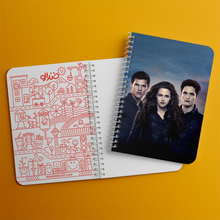 دفتر لیست خرید 50 برگ خندالو طرح گرگ و میش Twilight کد 10854