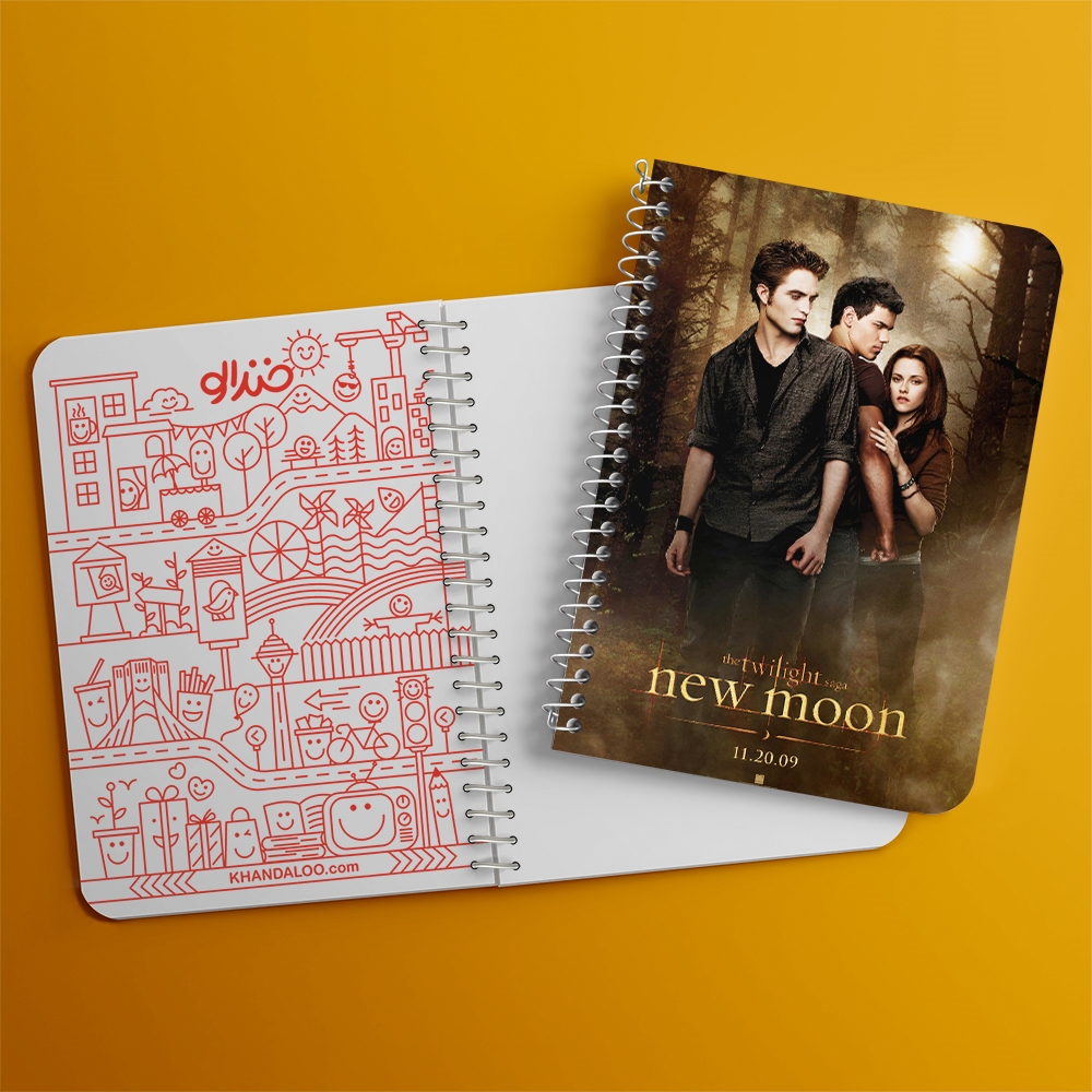 دفتر لیست خرید 50 برگ خندالو طرح گرگ و میش Twilight کد 10853