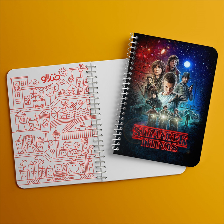 دفتر لیست خرید 50 برگ خندالو طرح استرینجر تینگز Stranger Things کد 10845