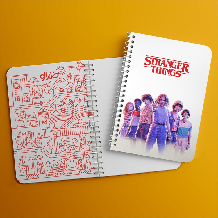 دفتر لیست خرید 50 برگ خندالو طرح استرینجر تینگز Stranger Things کد 10841