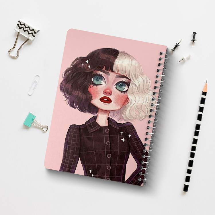 دفتر لیست خرید 50 برگ خندالو طرح کروئلا Cruella کد 10754