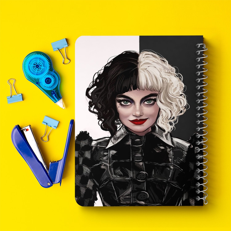دفتر لیست خرید 50 برگ خندالو طرح کروئلا Cruella کد 10750