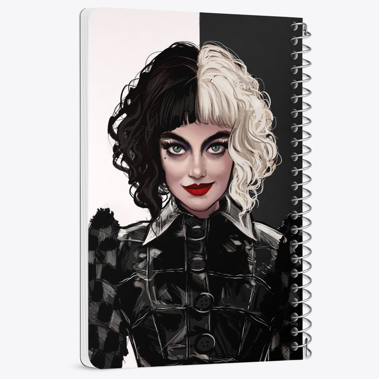 دفتر لیست خرید 50 برگ خندالو طرح کروئلا Cruella کد 10750