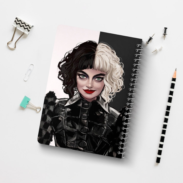 دفتر لیست خرید 50 برگ خندالو طرح کروئلا Cruella کد 10750